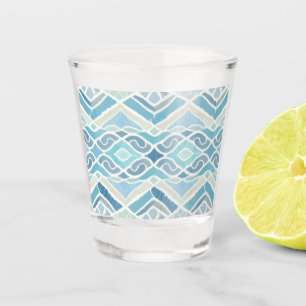Coastal/beachy/nautical blue shot glass