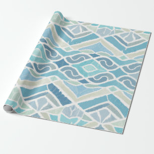 Coastal/beachy/nautical blue wrapping paper