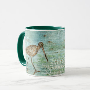 Coastal Bird Beach Snipe Art Mug