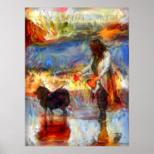 COASTAL BLISS Ihana and Me canvas 18 x 24 Poster