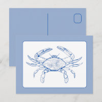 Coastal Blue and White Crab