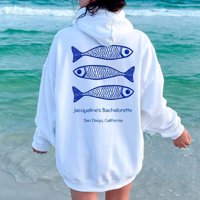 Coastal Blue Fish Bridesmaid Bachelorette Shirt (Creator Uploaded)