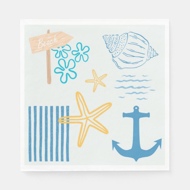 Coastal Blue Napkin (Front)
