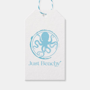 Coastal Blue Octopus 2 Gift Tags