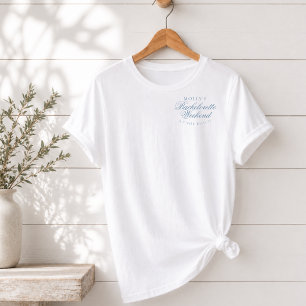 Coastal Blue Seashell Bachelorette T-Shirt