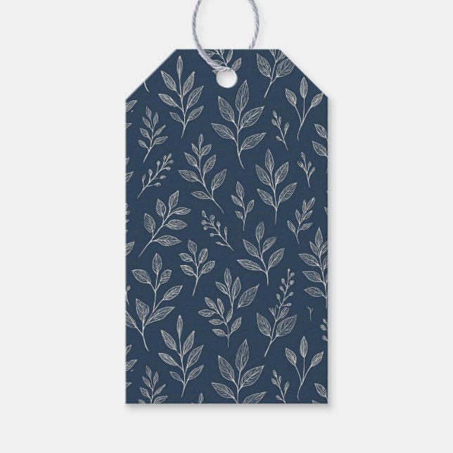 Coastal Botanical Gift Tags (Front)