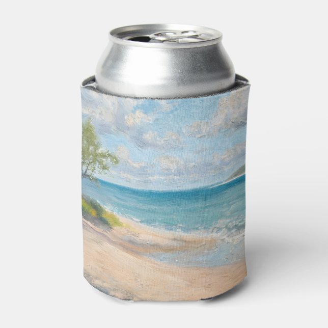 Coastal Breeze Fine Art Beach Print Can Cooler (Can Front)