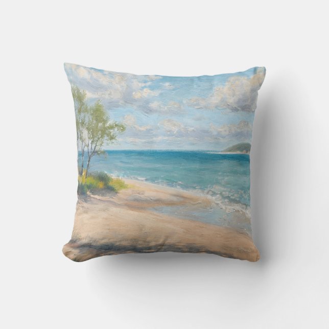 Coastal Breeze Fine Art Beach Print Cushion (Front)