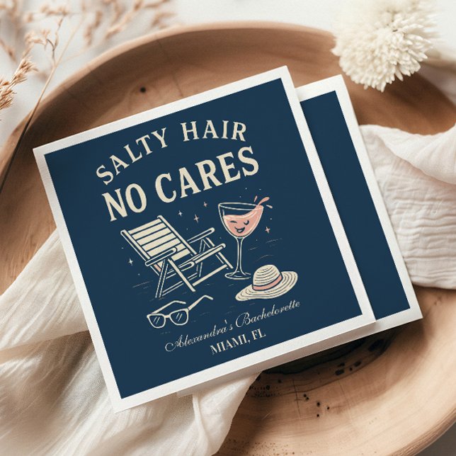 Coastal Breeze Last Toast Bachelorette Napkin (Creator Uploaded)