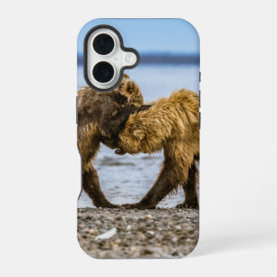 Coastal brown bears iPhone 16 case