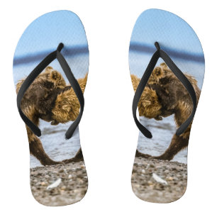 Coastal brown bears jandals