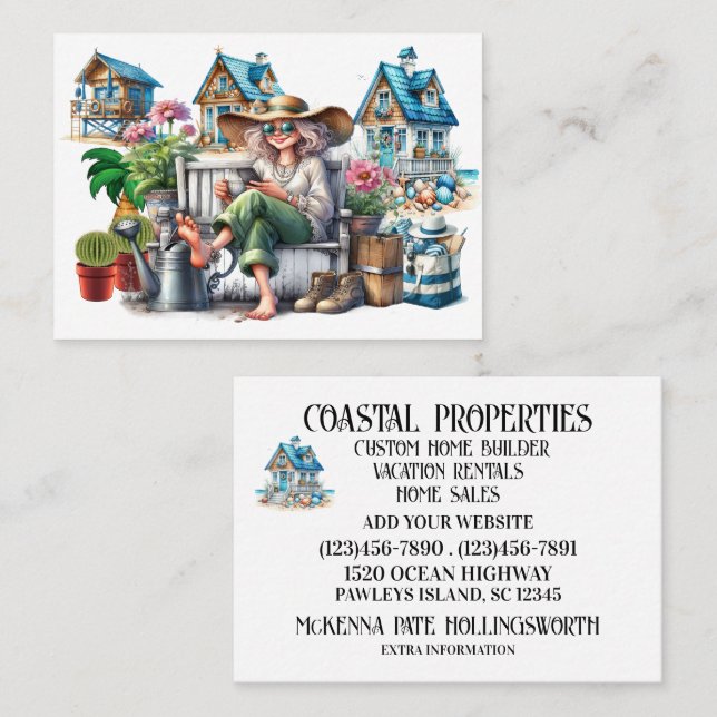 Coastal Business Card (Front/Back)