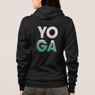 Coastal Calmness Yoga Beach Scene Hoodie