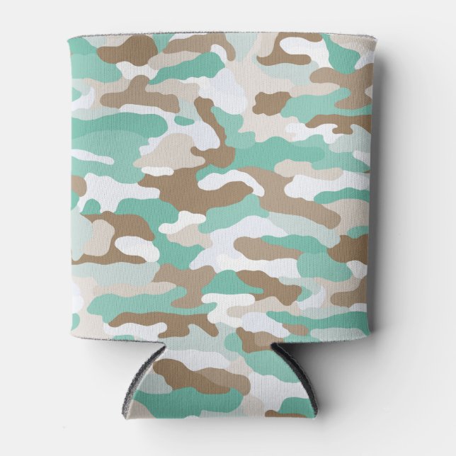 Coastal Camouflage Can Cooler (Front)