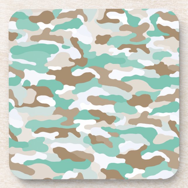 Coastal Camouflage Coaster (Front)