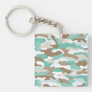 Coastal Camouflage Custom Key Ring