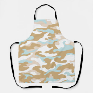 Coastal Camouflage Pattern Design Apron