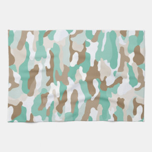 Coastal Camouflage Tea Towel