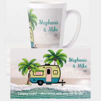 Coastal Camping Retro Trailer Personalised