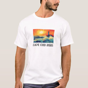 Coastal Cape Cod Lighthouse T-Shirt – Custom Text