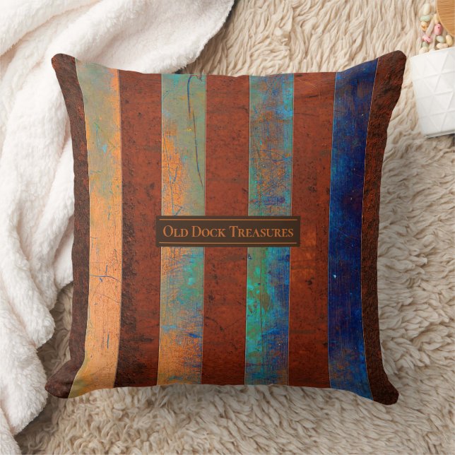 Coastal Charm Throw Pillow (Blanket)