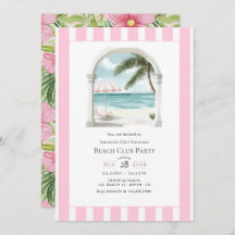 Coastal Chic Beach Club Birthday Party