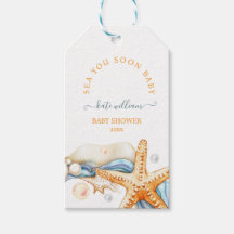 Coastal chic blue sea you soon Baby Shower Gift