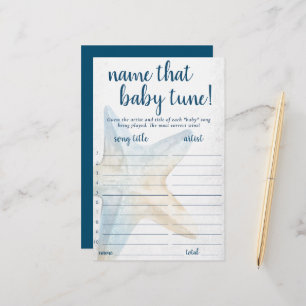Coastal Chic Blue Starfish Name that Tune Game