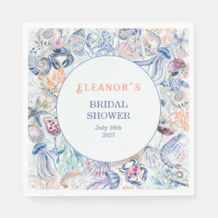 Coastal Chic Bridal Shower Napkin