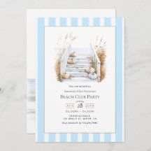Coastal Chic Fall Beach Club Birthday Party