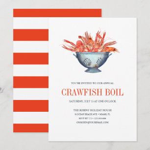 Coastal Chic Red CRAWFISH Seafood Boil Party