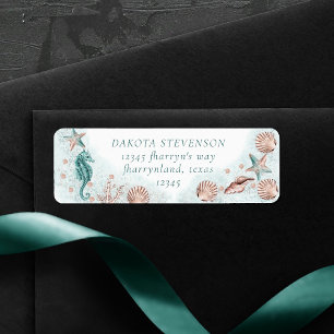 Coastal Chic   Teal Green and Coral Reef Party