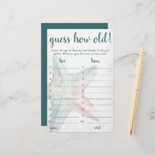 Coastal Chic Teal Starfish Guess How Old Game