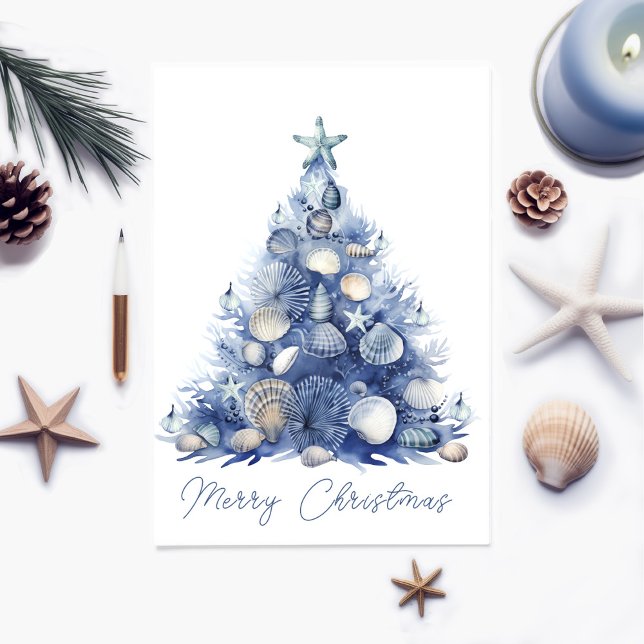 Coastal Christmas Card Personalizable (Creator Uploaded)