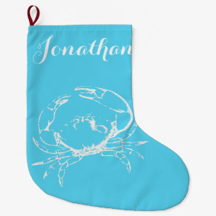 Coastal Christmas Crab Stocking