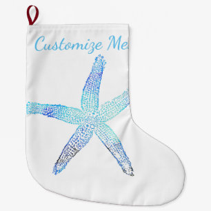 Coastal Christmas Starfish Stocking