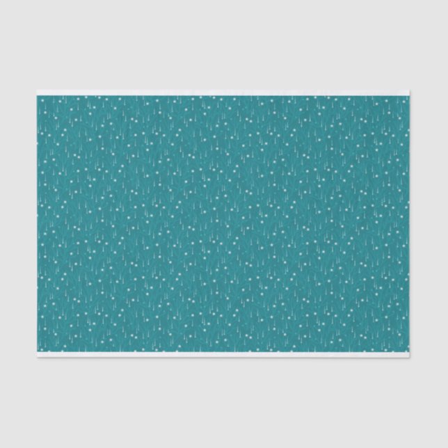 Coastal Christmas Underwater Bubbles Tissue Paper (Front)