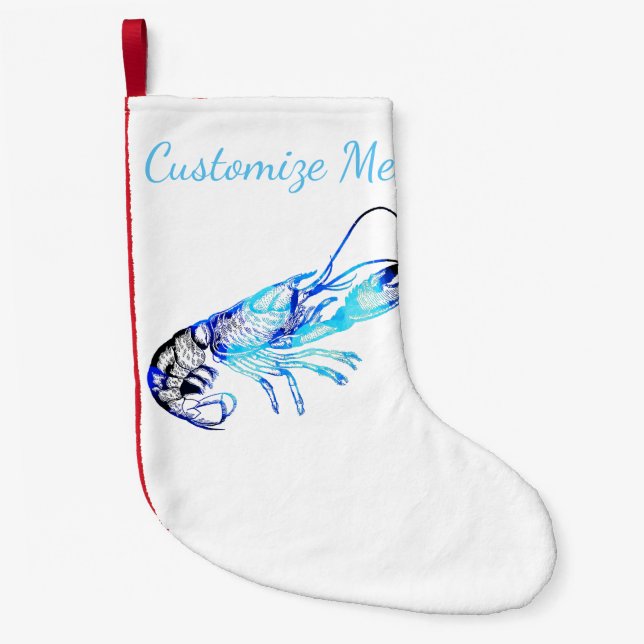 Coastal Christmas Vintage Maine Lobster Stocking (Front)
