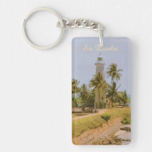 Coastal city of Galle, Sri Lanka Travel Souvenir Key Ring