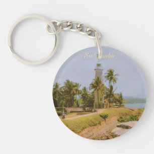 Coastal city of Galle, Sri Lanka Travel Souvenir Key Ring