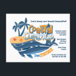 Coastal Cleanup Postcard<br><div class="desc">A coastal cleanup postcard asking for volunteers. (Vector created by brgfx - www.freepik.com). The card is easy to customise with your wording, font and font colour. Not exactly what you're looking for? All our products can be custom designed to meet your needs at no extra charge. Simply contact us at...</div>