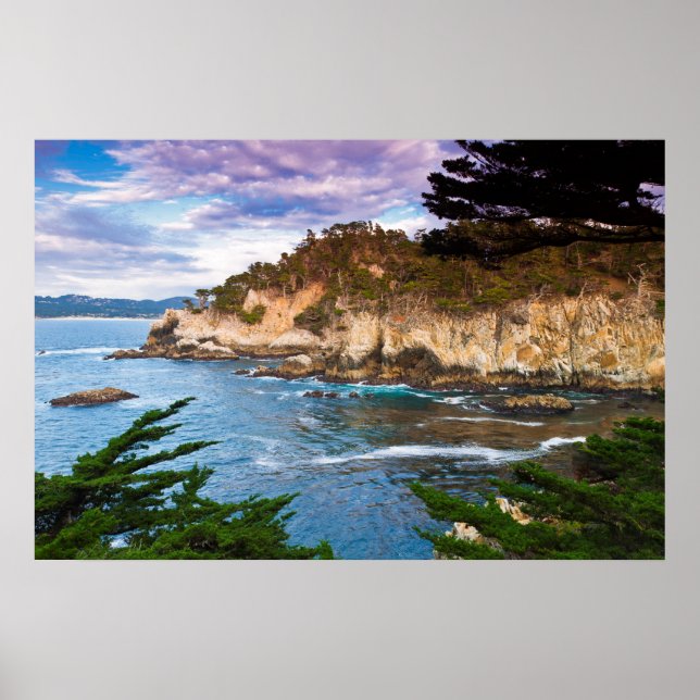 Coastal Cliff Landscape Poster (Front)