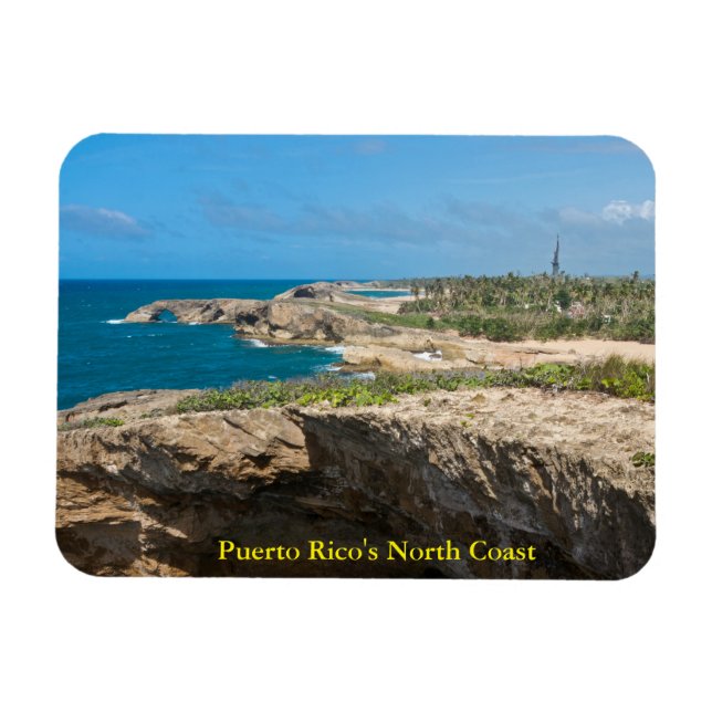 Coastal Cliffs and Beaches at Cueva del Indio Magnet (Horizontal)