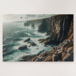 Coastal Cliffs - Breathtaking Scenic Landscape Jigsaw Puzzle