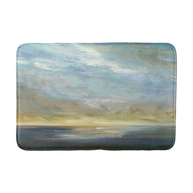 Coastal Clouds Bath Mat (Front)