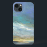 Coastal Clouds iPhone 13 Case<br><div class="desc">Sheila Finch is a contemporary fine artist that loves to paint uplifting images of the sky, land and stunning scenery of California. This striking watercolor print of the California coast surrounded by clouds has been officially licensed by the World Art Group. It showcases breathtaking rays of light gliding across the...</div>