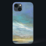 Coastal Clouds iPhone 13 Case<br><div class="desc">Sheila Finch is a contemporary fine artist that loves to paint uplifting images of the sky, land and stunning scenery of California. This striking watercolor print of the California coast surrounded by clouds has been officially licensed by the World Art Group. It showcases breathtaking rays of light gliding across the...</div>