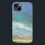 Coastal Clouds iPhone 13 Case<br><div class="desc">Sheila Finch is a contemporary fine artist that loves to paint uplifting images of the sky, land and stunning scenery of California. This striking watercolor print of the California coast surrounded by clouds has been officially licensed by the World Art Group. It showcases breathtaking rays of light gliding across the...</div>