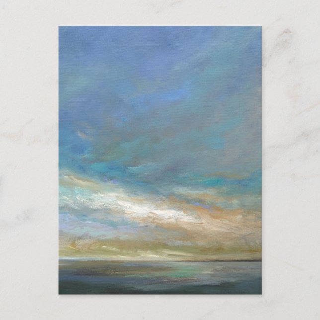 Coastal Clouds with Ocean Postcard (Front)