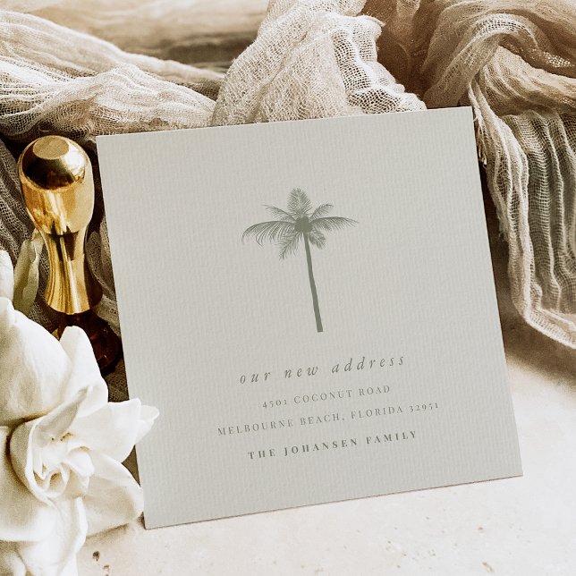 Coastal Coconut Palm Change of Address Moving Announcement (Creator Uploaded)